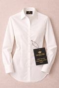 AIDELOJE Two-Ply Long-Staple Cotton Poplin Button-Up Shirt