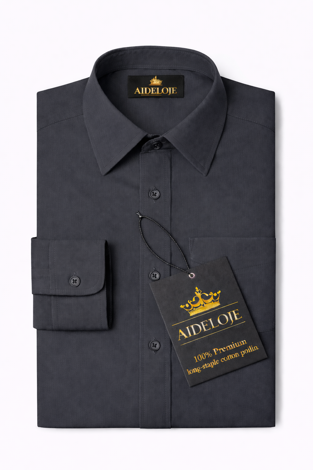 Classic Premium Long-Staple Cotton Poplin Button-Up Shirt