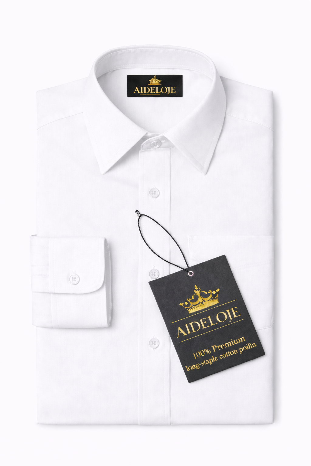 Classic Premium Long-Staple Cotton Poplin Button-Up Shirt